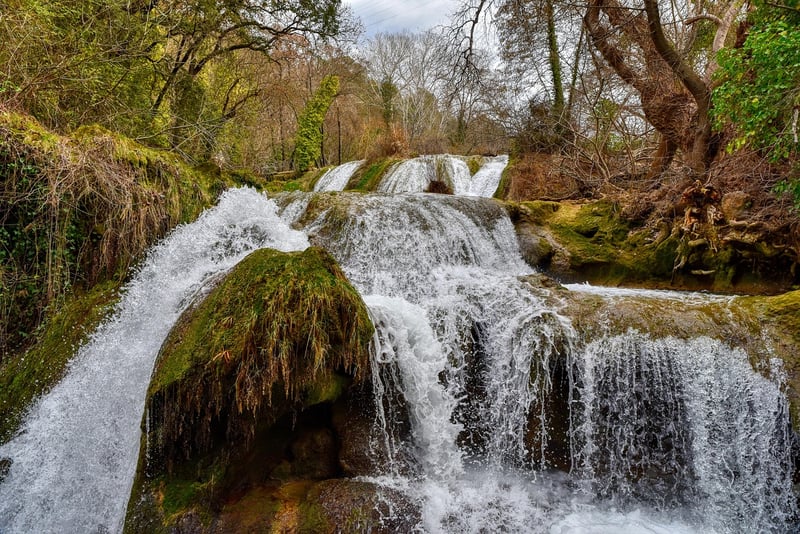 Waterfall in a park